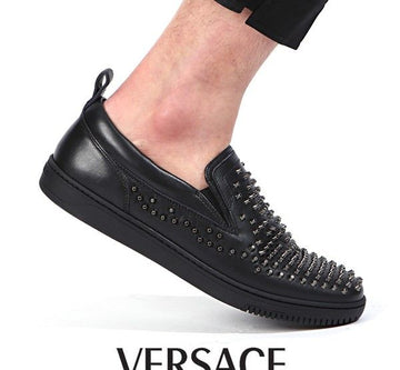 VERSACE メタルスタッズスリッポン DSU5803 D3VDG D41EB 2553602334 17105721