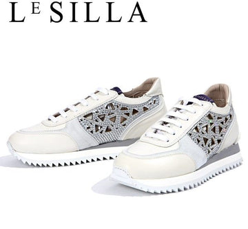 Other Brand Le Silas Crystal Running Shoes F69092 LASER CHIFFON CARTA 17105759