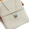 Hermes Pop H Ash Necklace Silver Blue Jean Mini Full Set 43742688 [P]