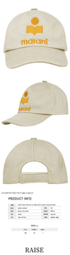 Isabel Marant 22FW Tyrone Logo Embroidered Cap CQ0015 22A024A 90BE 43816559 [P]