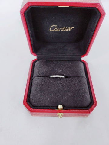 Cartier Ballerina Wedding Band 18K Platinum Diamond 3P 48 43886092