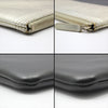 CHANEL Black Silver Two-Tone Boy Large Clutch 43976602 [P]