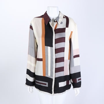 Hermes Silk Long Sleeve Shirt 128424