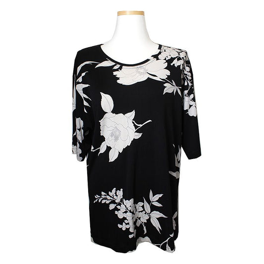 Leonard Black Floral Top 66 77 44231132