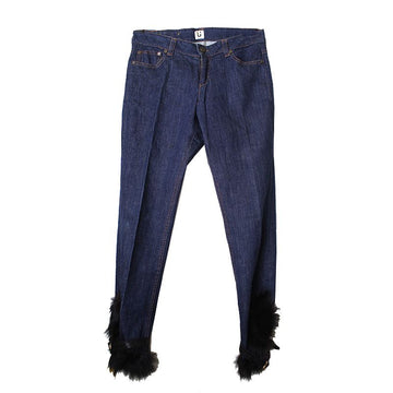 OTHER BRAND Guerreiro Fox Pelzbesatz Denim Hose 55 66 44295098
