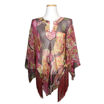 OTHER BRAND Guerriero Seiden Fransen Bluse 55 66 44307418