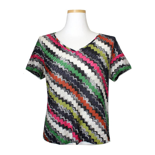 Missoni Hot Pink & Navy Top + Skirt Set 44 55 44351964