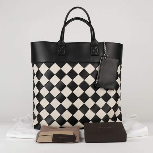 BOTTEGA VENETA 568401 ネロ ミスト マキシ カバ トートバッグ 43808030