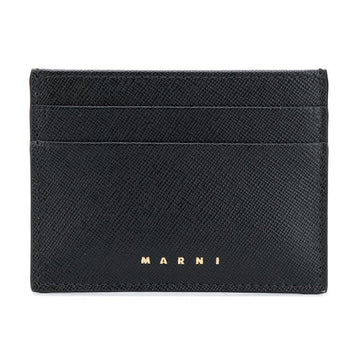 MARNI サフィアーノ カードケース ブラック PFMOQ04U07 LV520 Z360N 44451951