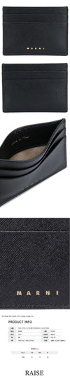 MARNI Kartenetui aus Saffiano-Leder Schwarz PFMOQ04U07 LV520 Z360N 44451949 [P]