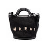 MARNI Leder/Raffiabucketbag Schwarz SCMP0056Q1 P3860 00N99 44452034 [P]