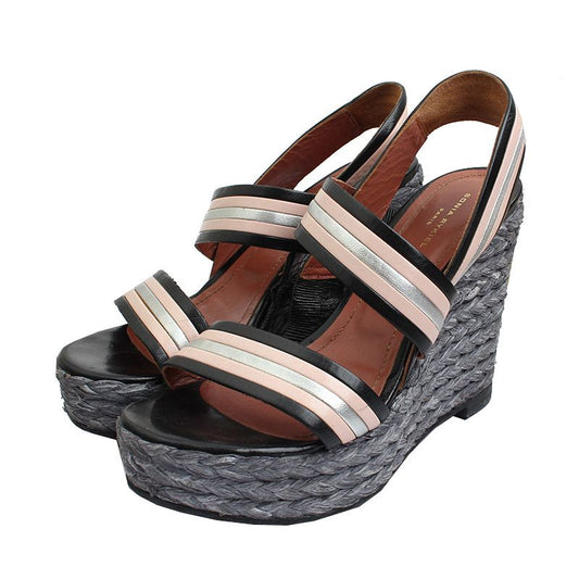 Sonia Rykiel Rattan Platform Sandals 240 44468741