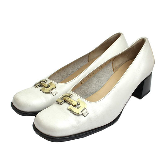 SALVATORE FERRAGAMO Ferragamo Weiße Pumps 7D 44472519