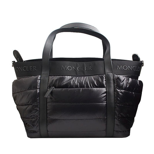 MONCLER ブラックパディングショルダー兼クロスバッグ 44479100