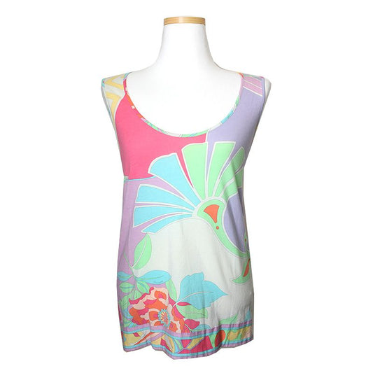 Leonard Fuchsia Label Cotton Blend Tank Top 55 44677151
