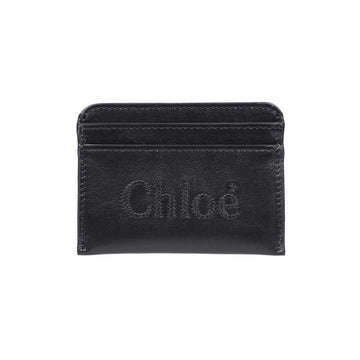 Chloe Embroidered Logo Card Holder Black CHC23SP868I10 001 44749362
