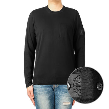 Stone Island Men's Shadow Wappen Knit (7419506A4 V0029) 30978885