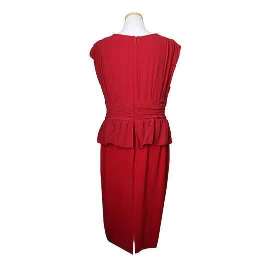 MAXMARA レッドシルクワンピース 77 44820822