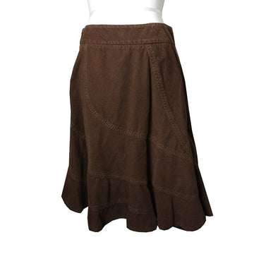 DKNY ブラウンコーデュロイスカート 55 44838917