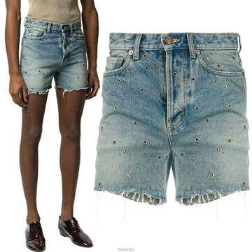 SAINT LAURENT Ösen Denim Shorts 606814 YL870 4993108279 4993108279 24319900