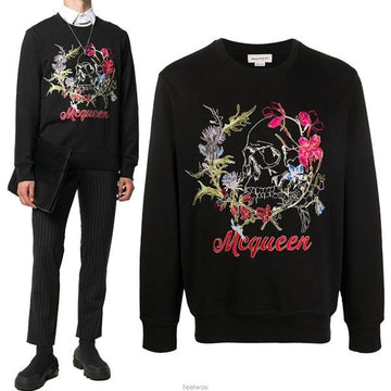 ALEXANDER MCQUEEN 刺繍スウェットシャツ 626588 QPZ75 5119311543 5119311543 24319958