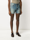 Saint Laurent Eyelet Denim Shorts 606814 YL870 4993108279 4993108279 24319900 [P]