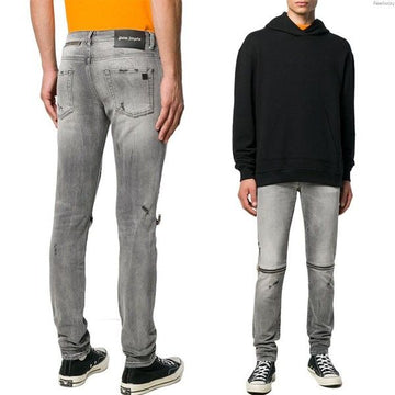 Palm Angels Zip Detail Skinny Jeans PMYA016F19659023 4698695738 4698695738 24334034