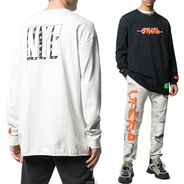 HERON PRESTON ロゴ グラフィティ ロングスリーブ 20913027 1088 0588 24334127