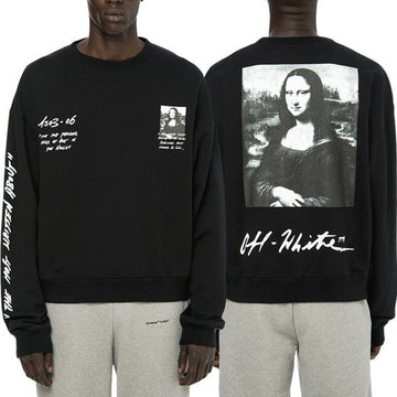 OFF WHITE モナリザ プリンティング スウェットシャツ OMBA035S 19003005 4372276160 4372276160 24334150