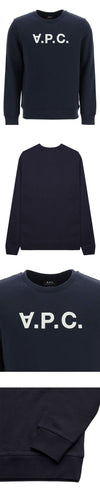 APC Velours-Logo-Mantel Dunkelblau H27378 IAK 44872879 [P]