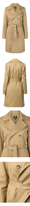 APC Alexis Baumwoll-Gabardine Trenchcoat Beige stamp: COCTR F01370 BAA 44872947 [P]