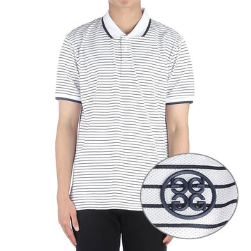 GFORE Men's Stripe Polo Golf Short Sleeve T-Shirt G4MS21K04 SNO 31232721