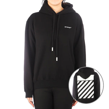 OFF WHITE (OWBB032C99JER001 1001) Damen Diag Hoodie Sweatshirt 30977693