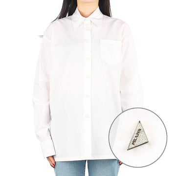 Prada (P421GS 1XV2 F0009) Women's Long Sleeve Shirt 41924523