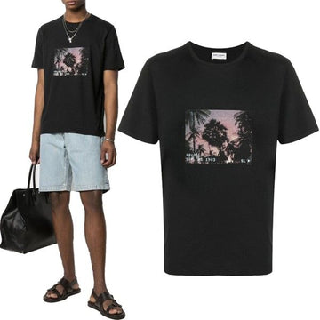 SAINT LAURENT Sonnenuntergang Film T-Shirt 646358 Y36AA 1068 25829749