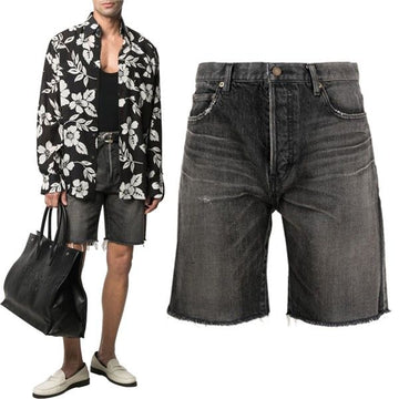 Saint Laurent Denim Shorts 25829756