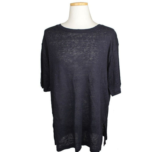 OTHER BRAND Mog Navy Leinen Oberteil 44 26807374
