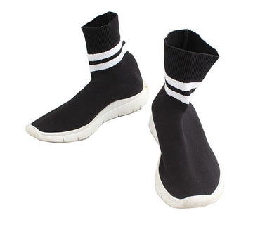 OTHER BRAND ジョシュア ブラック＆ホワイト ソックス スニーカー 37 26807686