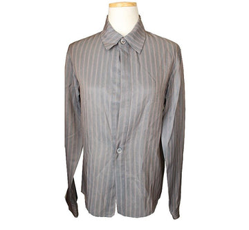 OTHER BRAND YS Mehrfachstreifenmuster Perlmuttknopf Hemd 55 26809246