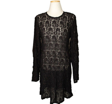 Other Brand Hiroko Shoeline Black & Chocolate 3D Lace Dress 66 26809400