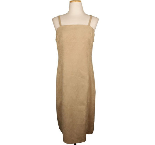 OTHER BRAND CHEELI Beige Wildlederträgerkleid 8 26809852