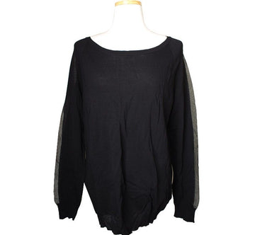 Other Brand Gerald Darrel Black Sheer Long Sleeve Knit 55 26809952