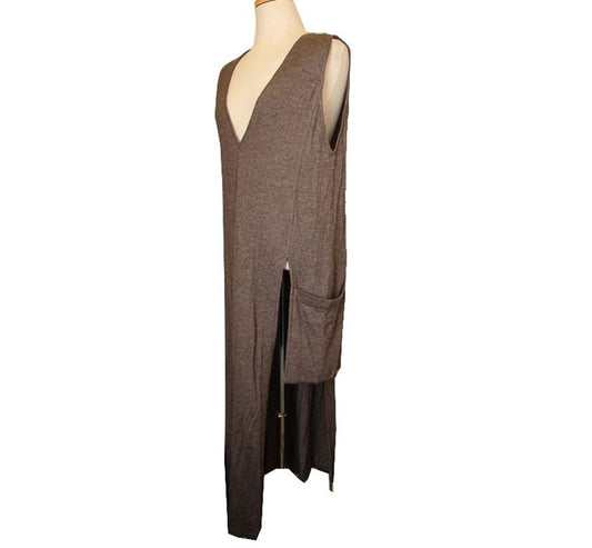 OTHER BRAND Hiroko Bise Asymmetrisches Braunes Strickkleid 66 26809517