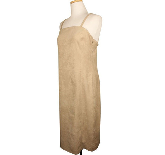OTHER BRAND CHEELI Beige Wildlederträgerkleid 8 26809852