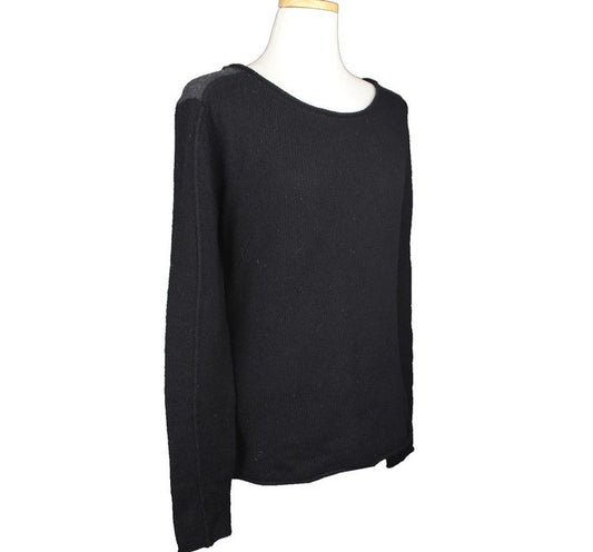 ZADIG & VOLTAIRE Schwarzes und graues Kaschmirstrickoberteil M 26810148