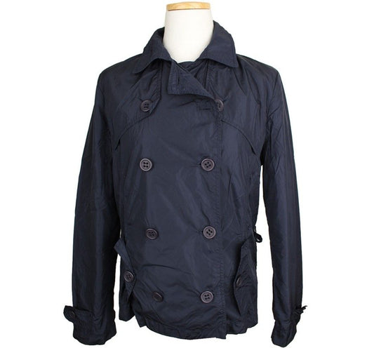 Other Brand Add Navy Double Button Windbreaker Short Jacket S 26810302