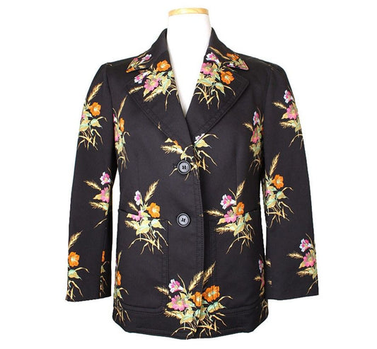 OTHER BRAND N21 Floral-Print Mischgewebe-Jacke 42 26810378