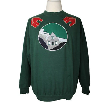 OTHER BRAND Andrea Incontri grünes Applikation Herren Sweatshirt L 26810554