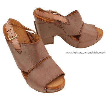 Other Brand Naya Indian Pink Vintage Slingback Wedge Sandals 37.5 2582106994 26810807