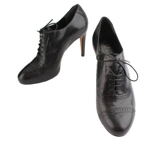 OTHER BRAND Kolhan Schwarze Schnür-Stiefeletten 6B 26811186